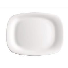 Serving Platter Bormioli Rocco Parma Rectangular White Glass 20 x 28 cm (24 Units)