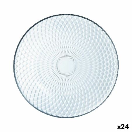 Piatto da Dolce Luminarc Pampille Clear Trasparente Vetro (19 cm) (24 Unità)