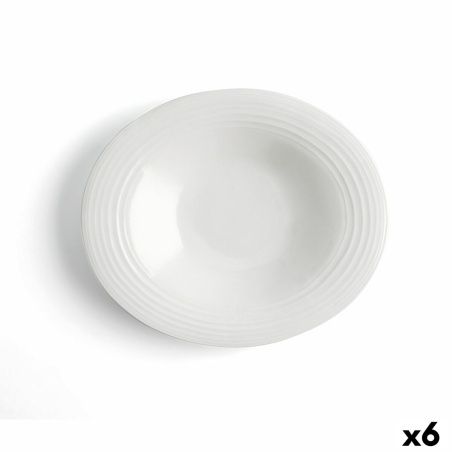Deep Plate Ariane A'bordo Ceramic White (Ø 29 cm) (6 Units)