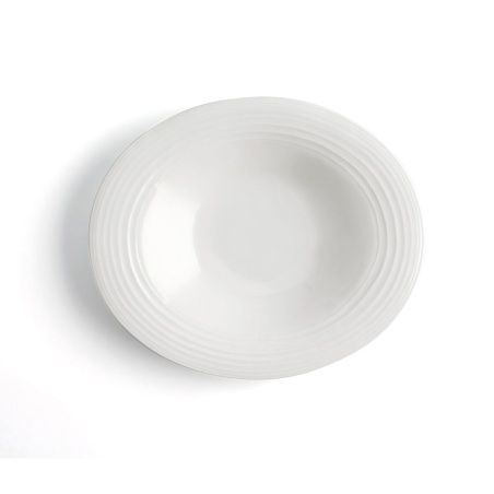 Piatto Fondo Ariane A'bordo Ceramica Bianco (Ø 29 cm) (6 Unità)