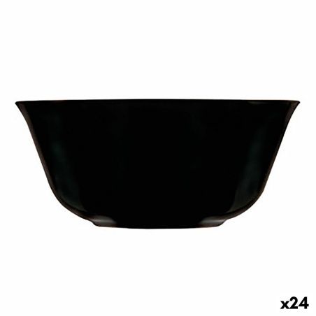 Ciotola Luminarc Carine Negro Nero Vetro 12 cm Multiuso (24 Unità)