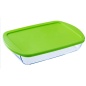 Rectangular Lunchbox with Lid Pyrex Cook & store Transparent Silicone Glass (4,5 L) (4 Units)