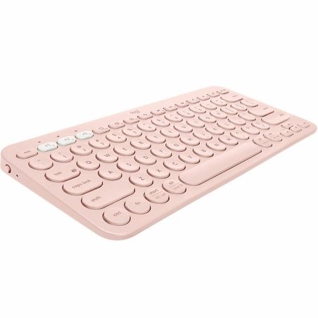 Wireless Keyboard Logitech K380 Pink Spanish Qwerty