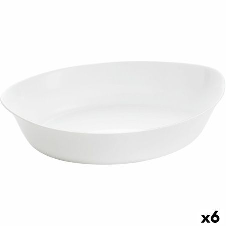 Serving Platter Luminarc Smart Cuisine Oval 32 x 20 cm White Glass (6 Units)