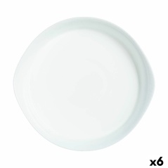 Serving Platter Luminarc Smart Cuisine Circular White Glass Ø 28 cm (6 Units)