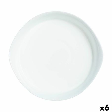 Serving Platter Luminarc Smart Cuisine Circular White Glass Ø 28 cm (6 Units)