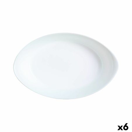 Teglia da Cucina Luminarc Smart Cuisine Ovale Bianco Vetro 21 x 13 cm (6 Unità)