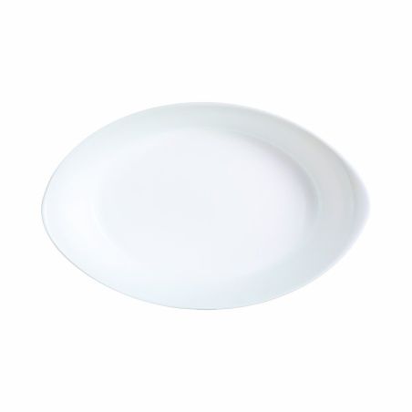 Serving Platter Luminarc Smart Cuisine Oval White Glass 21 x 13 cm (6 Units)