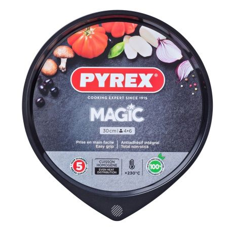 Stampo per Pizza Pyrex Magic Nero Metallo Ø 30 cm (6 Unità)