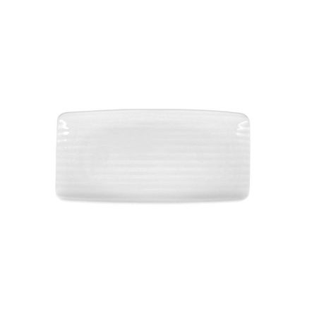Snack tray Ariane Artisan Ceramic White 30 x 15 cm (6 Units)