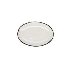 Snack tray Ariane Vital Filo Ceramic White Ø 26 cm (12 Units)