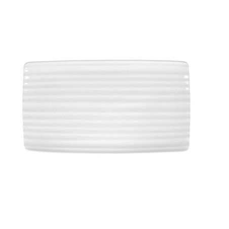 Vassoio per aperitivi Ariane Artisan Ceramica Bianco 36 x 20 cm (6 Unità)