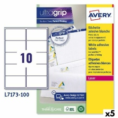 Printer Labels Avery L7173 White 100 Sheets 99,1 x 57 mm (5 Units)