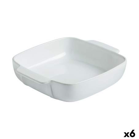 Pirofila da Forno Pyrex Signature Bianco Ceramica Quadrato 29 x 24 x 7 cm (6 Unità)