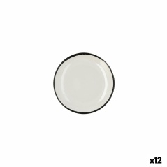 Piatto da pranzo Ariane Vital Filo Bianco Ceramica Ø 18 cm (12 Unità)