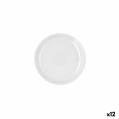 Piatto da pranzo Ariane Artisan Bianco Ceramica Ø 21 cm (12 Unità)