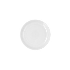 Flat plate Ariane Artisan Ceramic White Ø 21 cm (12 Units)