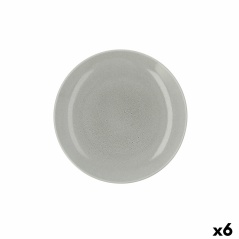 Piatto da pranzo Ariane Porous Verde Ceramica Ø 27 cm (6 Unità)