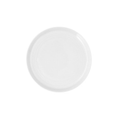 Flat plate Ariane Artisan Ceramic White Ø 27 cm (6 Units)