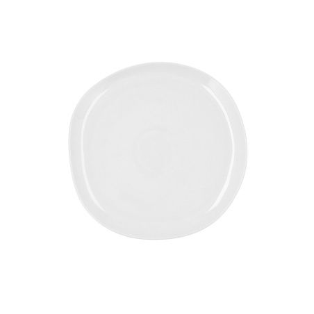 Flat plate Ariane Earth Ceramic White Ø 27 cm (6 Units)