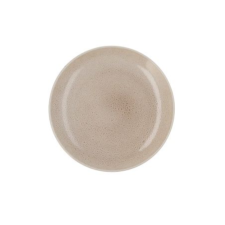 Piatto da pranzo Ariane Porous Beige Ceramica Ø 27 cm (6 Unità)