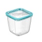 Square Lunch Box with Lid Bormioli Rocco Frigoverre Future Transparent Glass 750 ml (12 Units)