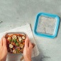 Square Lunch Box with Lid Bormioli Rocco Frigoverre Future Transparent Glass 750 ml (12 Units)