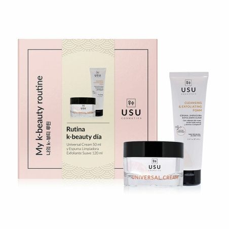 Unisex Cosmetic Set USU Cosmetics My K-Beauty Day Rutine 2 Pieces
