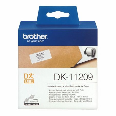 Etichette per Stampante Brother DK-11209 Nero/Bianco 62 x 29 mm (3 Unità)