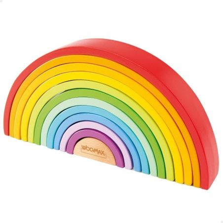 Child's Wooden Puzzle Woomax Rainbow 11 Pieces 2 Units