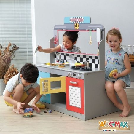 Toy kitchen Play & Learn Retro 90 x 104 x 58 cm