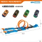 Acrobatic Track Speed & Go 4 cars 4 Units 112,5 x 22 x 25 cm