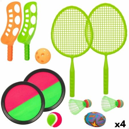 Racquet Set Colorbaby Exterior 4-in-1 20 x 43,5 x 0,5 cm (4 Units)