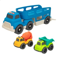 Camion Porta-veicoli e Macchinine Motor Town Suono Luce 30,5 x 11 x 11 cm (4 Unità)
