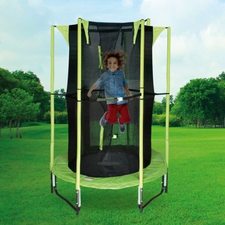 Kids Trampoline with Safety Enclosure Aktive 122 x 184 x 122 cm