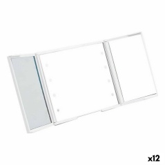 Specchio Tascabile Luce LED Bianco 1,5 x 9,5 x 11,5 cm (12 Unità)