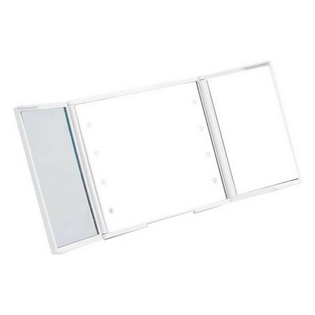 Pocket Mirror LED Light White 1,5 x 9,5 x 11,5 cm (12 Units)