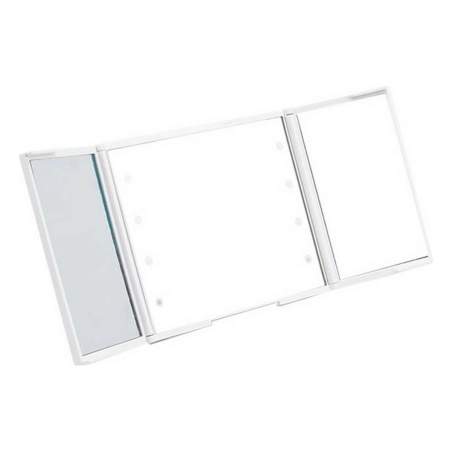 Specchio Tascabile Luce LED Bianco ABS 1,5 x 9,5 x 11,5 cm (12 Unità)