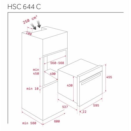 Compact Oven Teka HSC 644 C 1000 W 39 L