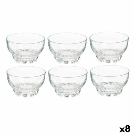 Set of bowls Karaman Transparent Glass 275 ml (8 Units)