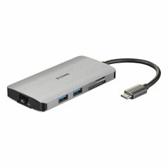 Hub USB C D-Link DUB-M810 Argentato