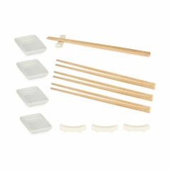 Set per Sushi Bianco Ceramica (12 Pezzi) (12 Unità)
