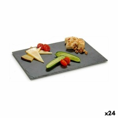 Vassoio per aperitivi Nero Lavagna 30 x 0,5 x 20 cm (24 Unità)