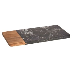 Cutting board Black Marble Acacia 15 x 1,3 x 30 cm (8 Units)