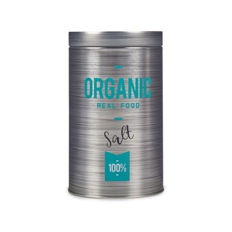 Tin Organic Salt Grey Tin 10,4 x 18,2 x 10,4 cm (24 Units)
