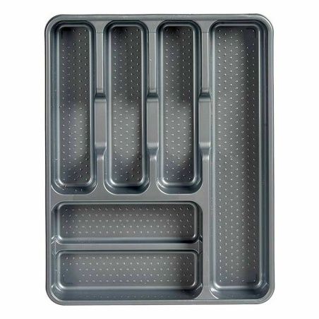 Cutlery Organiser Grey Plastic 30 x 4,5 x 38 cm (20 Units)