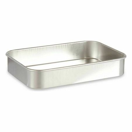 Roasting Tin Silver Aluminium 31 x 5,5 x 21,5 cm (12 Units)