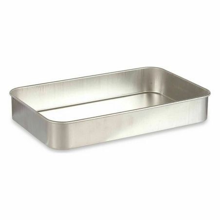 Roasting Tin Silver Aluminium 41 x 6,5 x 26 cm (12 Units)