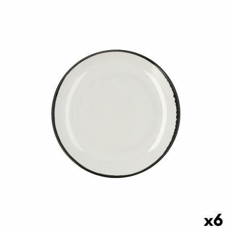 Piatto da pranzo Ariane Vital Filo Bianco Ceramica Ø 27 cm (6 Unità)