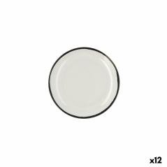 Piatto da pranzo Ariane Vital Filo Bianco Ceramica Ø 21 cm (12 Unità)
